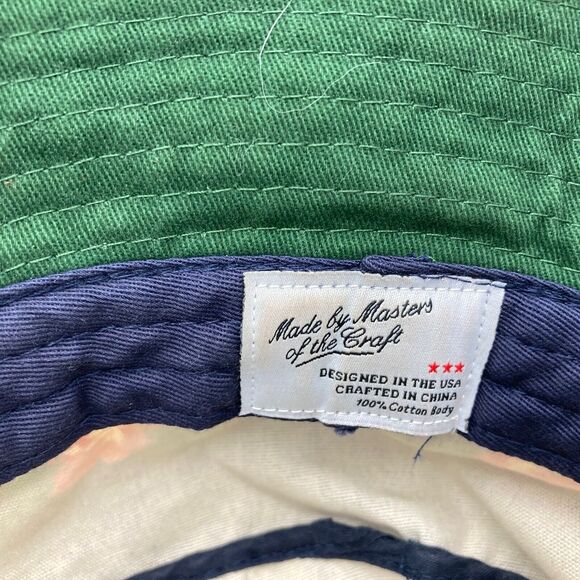 Profound Aesthetic Company Blue Y2K 90s Birds Floral Bucket Hat Beach SoCal - Picture 3 of 4